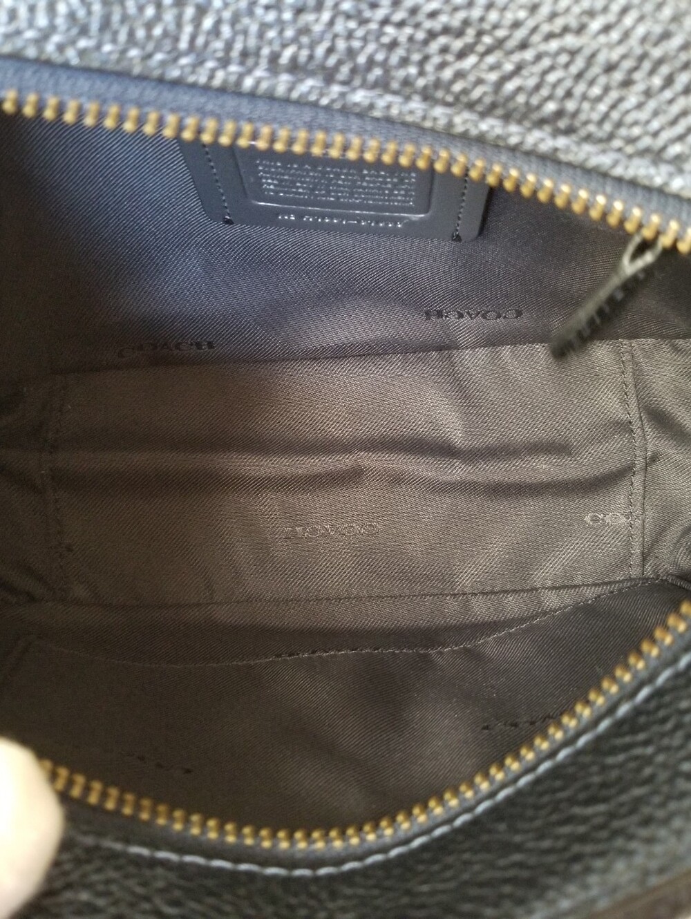 Coach Metallic Blue Camera Bag Pebbled Leather - Picture 14 of 15